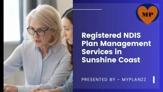 Registered NDIS Plan Management Services in Sunshine Coast