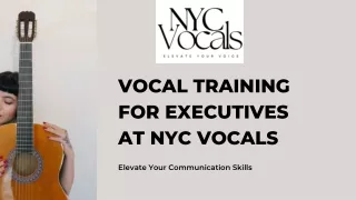 Leading Vocal Training Expert at NYC Vocals