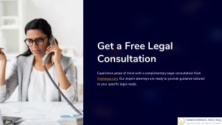 Get the free legal consultation with freylawpa.com