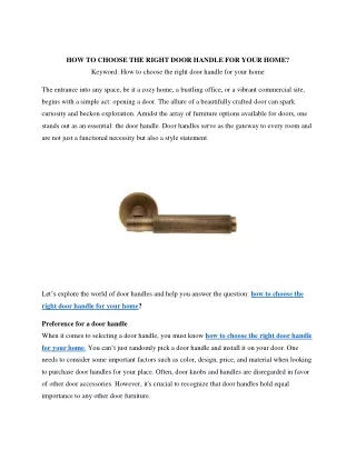 how to choose the right door handle for your home 16