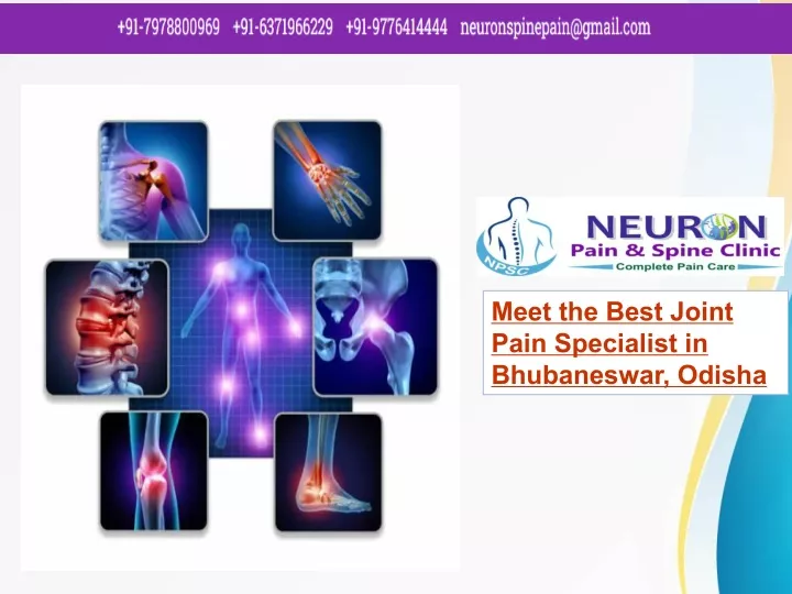 meet the best joint pain specialist