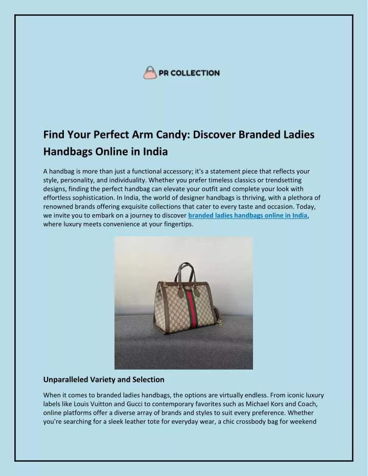 find your perfect arm candy discover branded