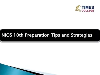 NIOS 10th Preparation Tips and Strategies