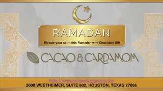 Ramadan Chocolate Box Gift- Cacao and Cardamom