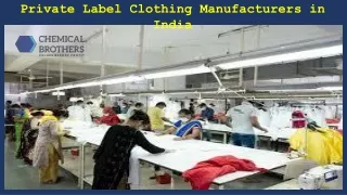 Private Label Clothing Manufacturers in India