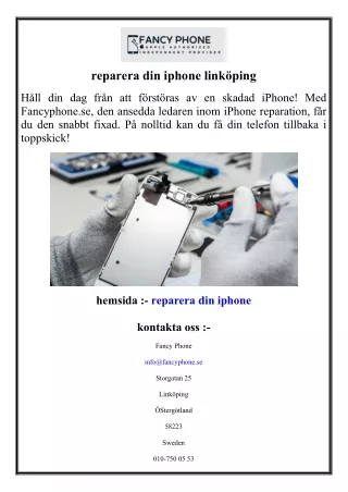 reparera din iphone linköping