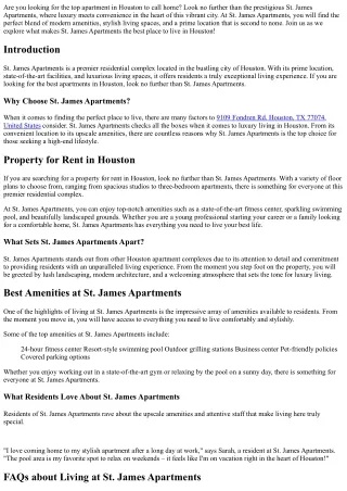 are you looking for the top apartment in houston