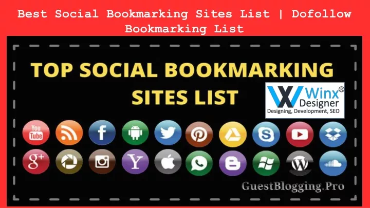 best social bookmarking sites list dofollow