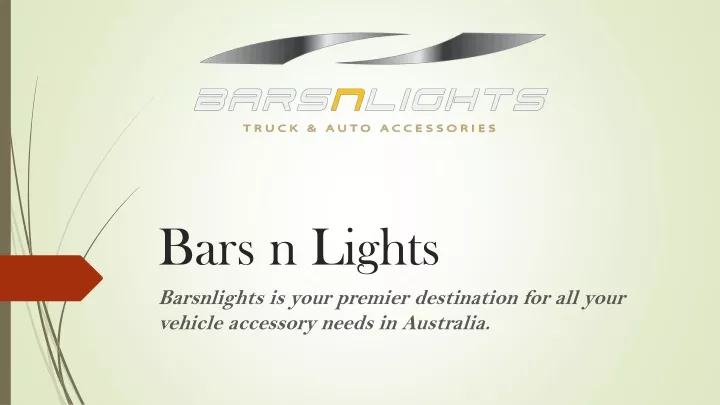 bars n lights