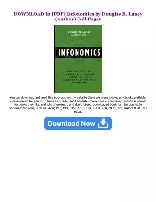 READ [EBOOK] Infonomics (PDFEPUB)-Read By  Douglas B. Laney (Author)