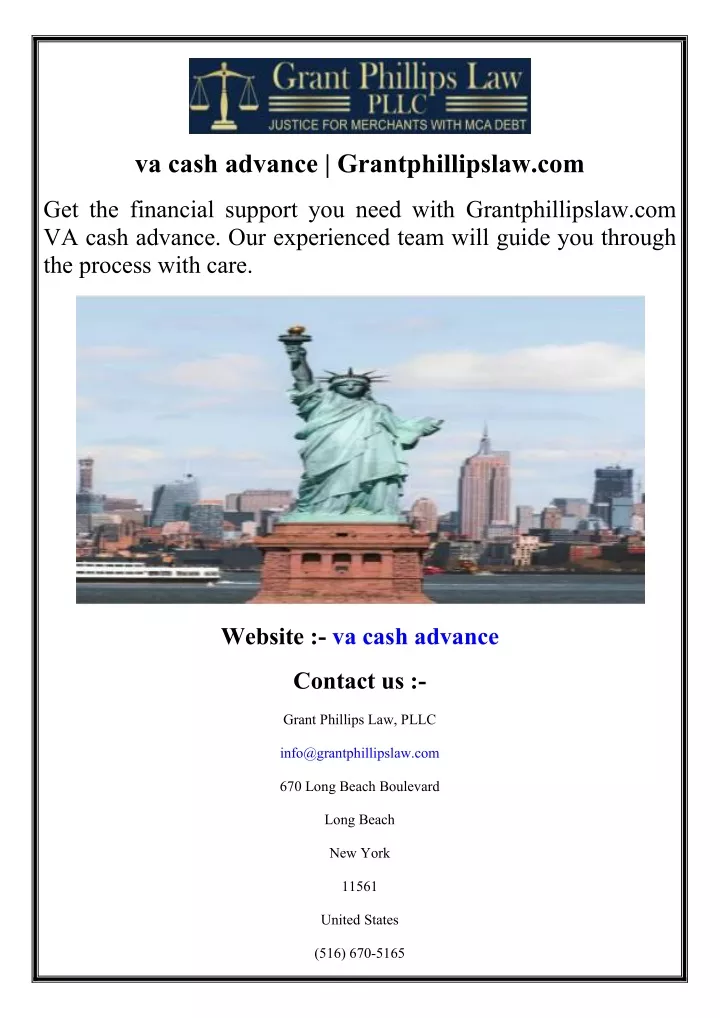 va cash advance grantphillipslaw com