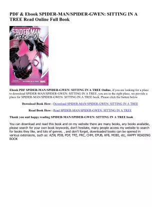 READ DOWNLOAD% SPIDER-MAN/SPIDER-GWEN: SITTING IN A TREE #KINDLE$ By  Brian Michael Bendis (Author),