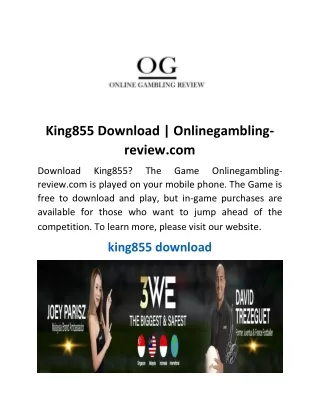 King855 Download  Onlinegambling-review.com