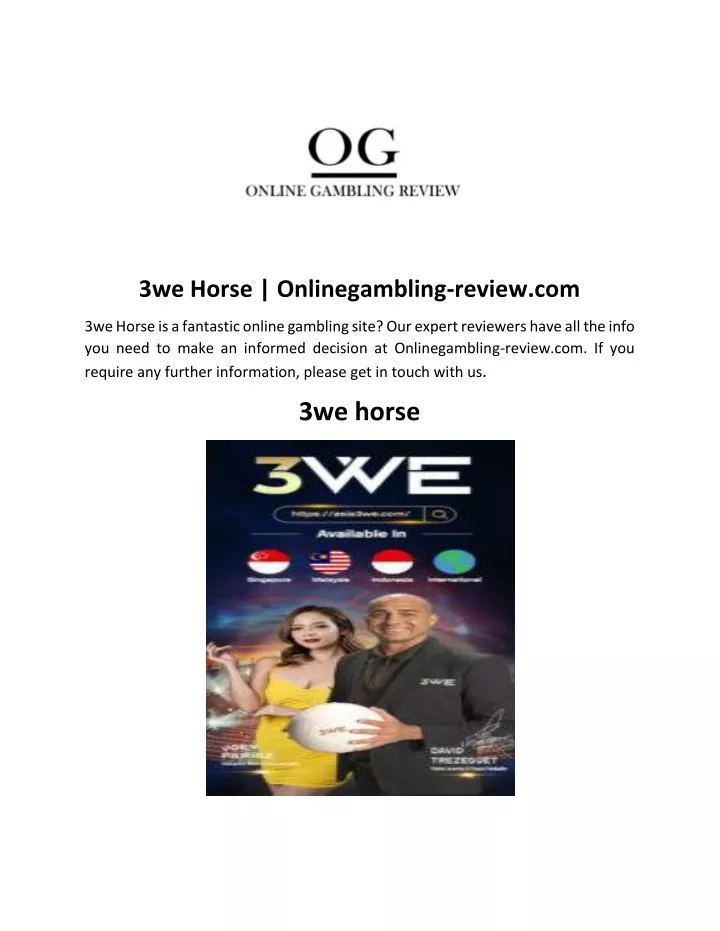 3we horse onlinegambling review com