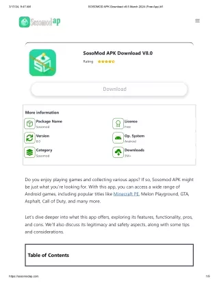 SOSOMOD APK Download v8.5 March 2024 (Free App) #1