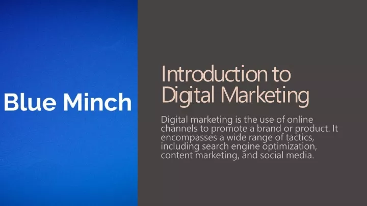 introduction to digital marketing