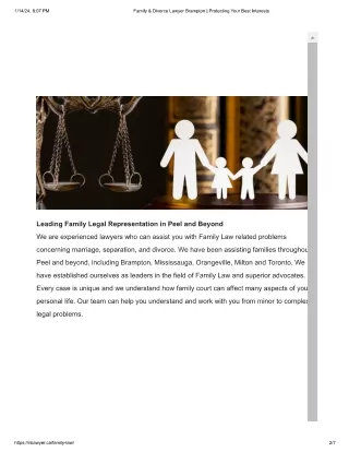 RSLawyer: Expert Brampton Family Law Lawyers in Ontario