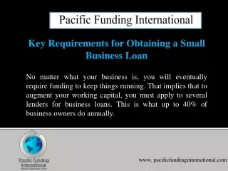 Green energy financing - Pacific Funding International