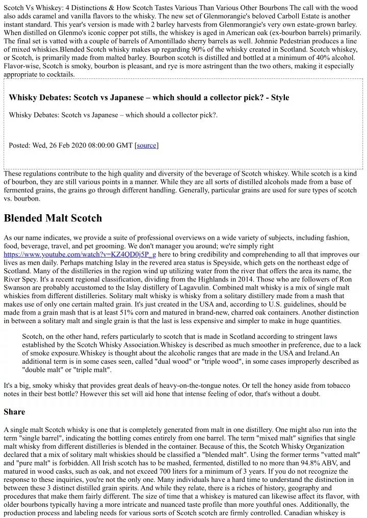 scotch vs whiskey 4 distinctions how scotch