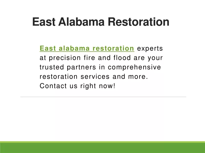 east alabama restoration