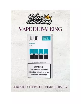 Original JUUL Pods and Devices in Dubai, UAE