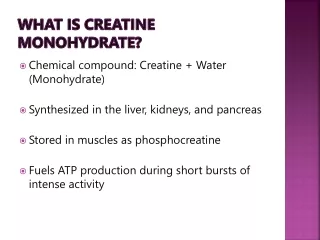 What is Creatine Monohydrate? Does creatine increase muscle size?