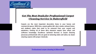 Get The Best Deals for Professional Carpet Cleaning Service in Bakersfield