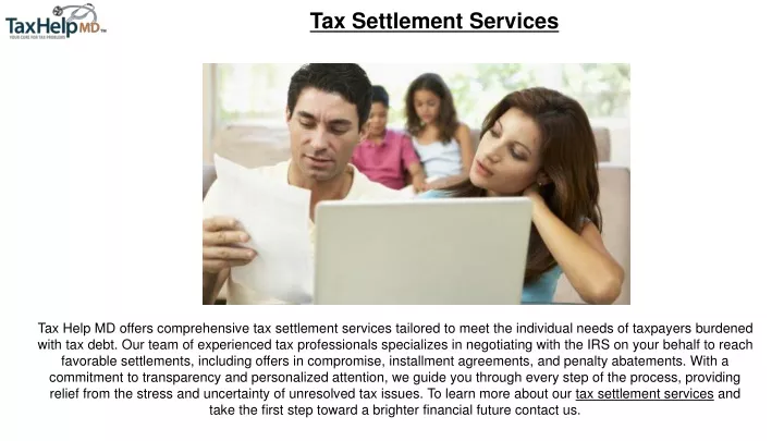 tax settlement services