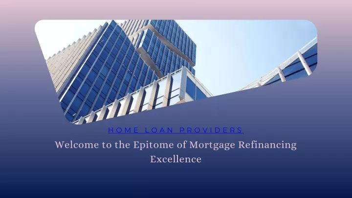 home loan providers