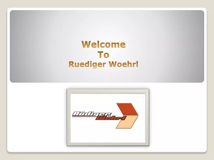 welcome to ruediger woehrl