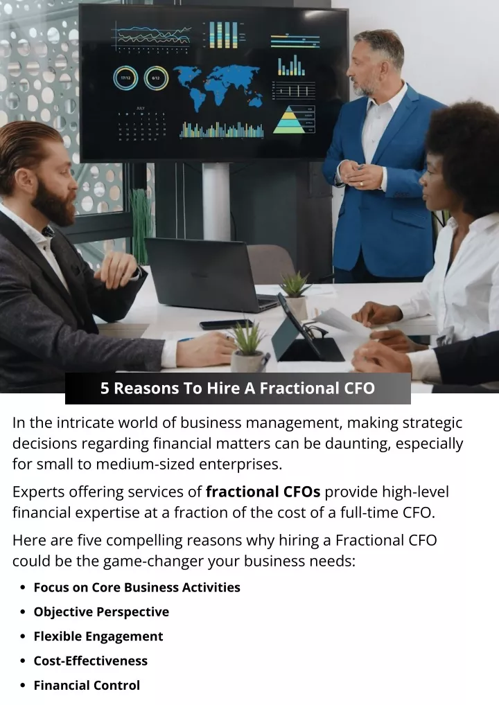 5 reasons to hire a fractional cfo