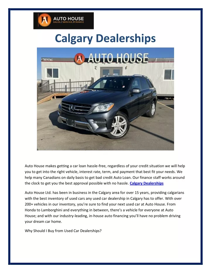 calgary dealerships