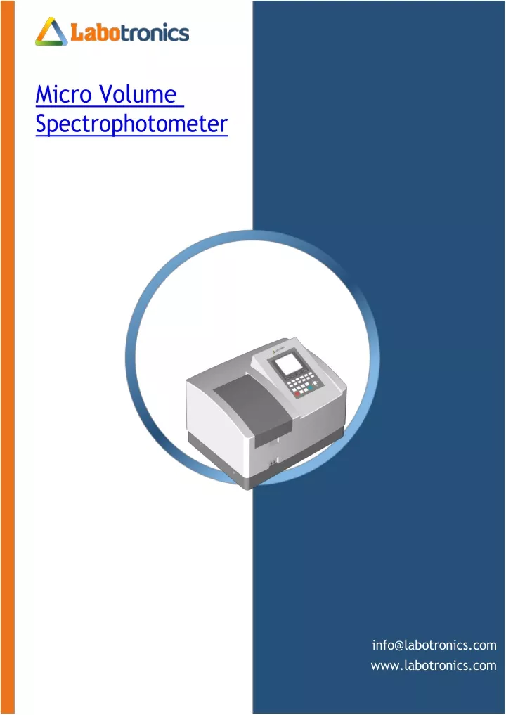 micro volume spectrophotometer