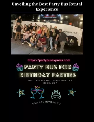 Unveiling the Best Party Bus Rental Experience