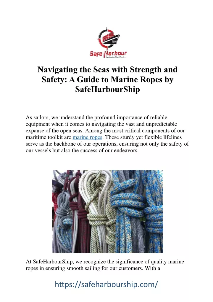 navigating the seas with strength and safety