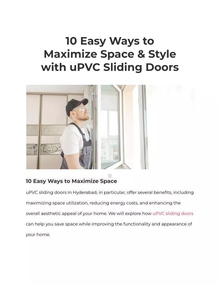 10 easy ways to maximize space style with upvc