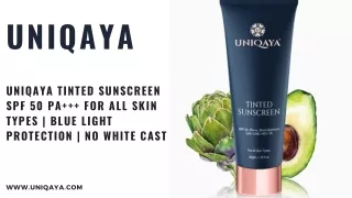Tinted Sunscreen SPF 50 For UVA, UVB, And Blue Rays Protection Cream