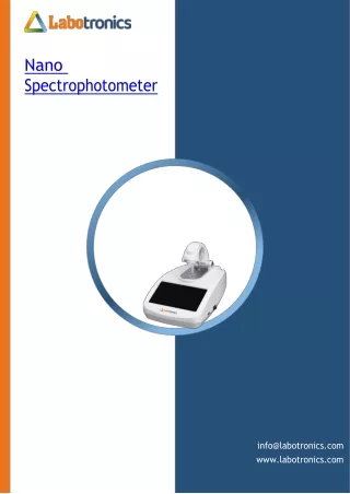 nano spectrophotometer