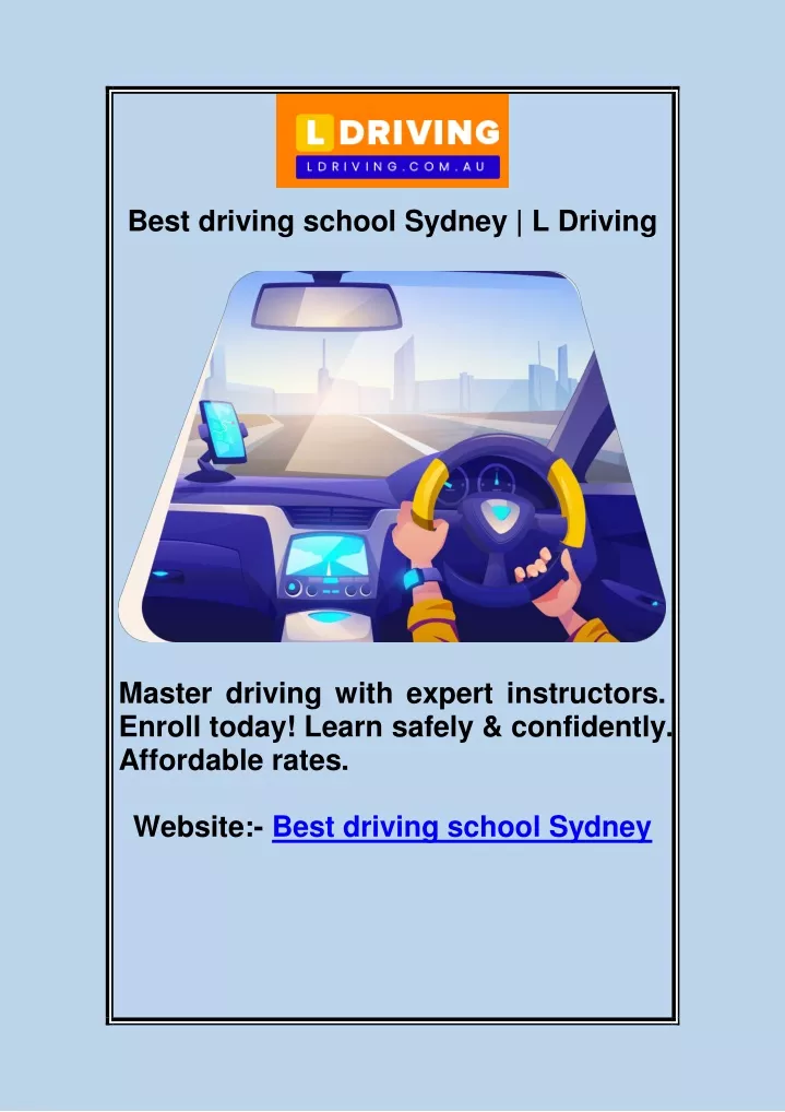 best driving school sydney l driving