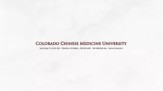 Exploring Tradition and Innovation at Colorado Chinese Medicine University