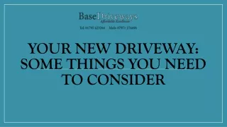 your new driveway some things you need to consider
