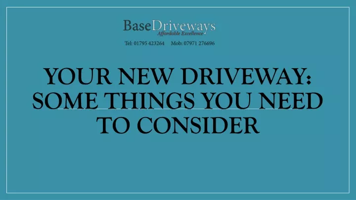 your new driveway some things you need to consider