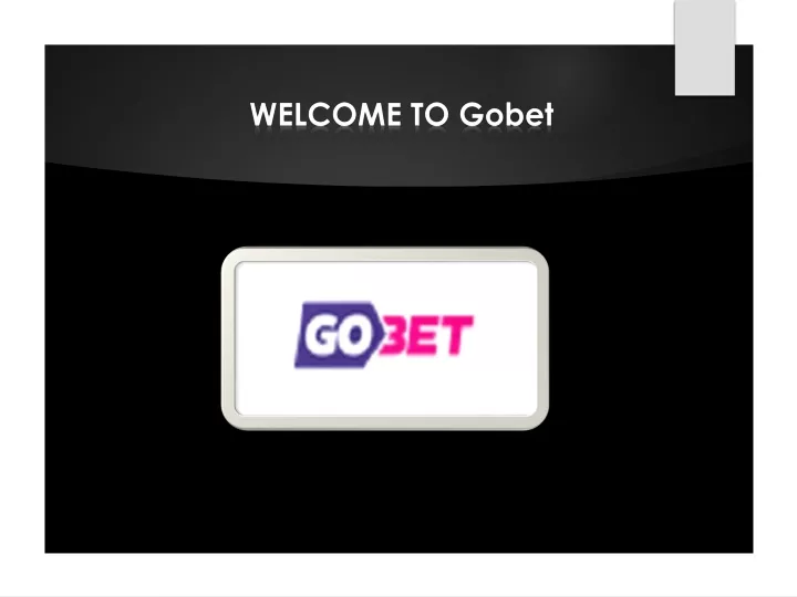 welcome to gobet