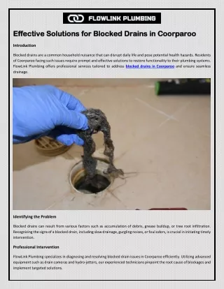 Effective Solutions for Blocked Drains in Coorparoo.pdf