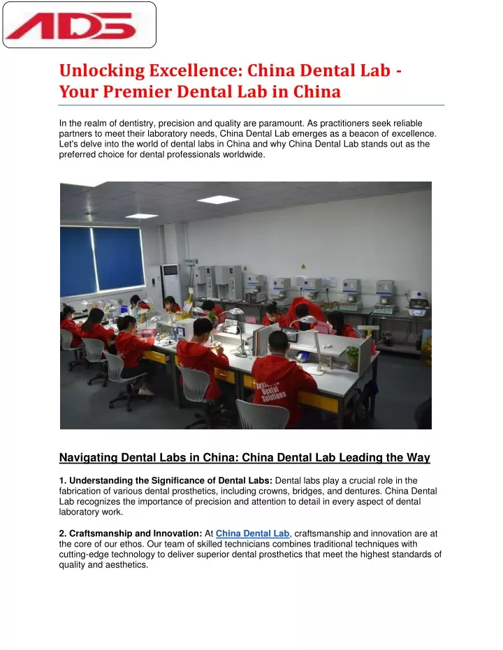 unlocking excellence china dental lab your