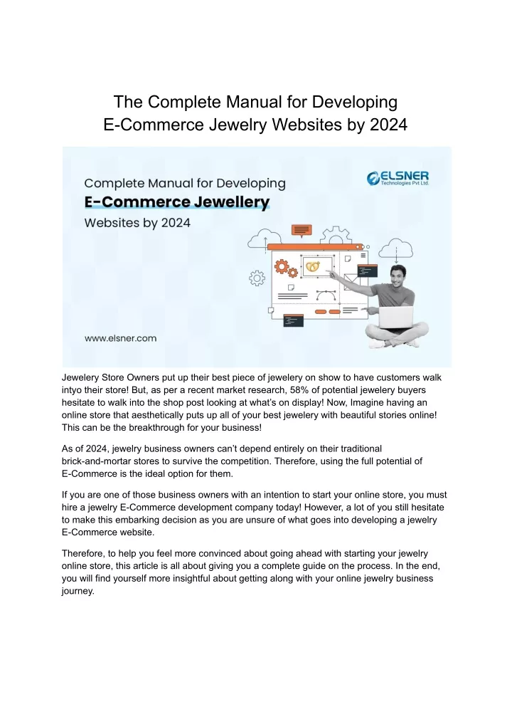 the complete manual for developing e commerce