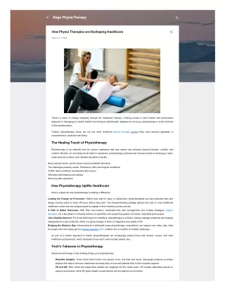 rego physiotherapy