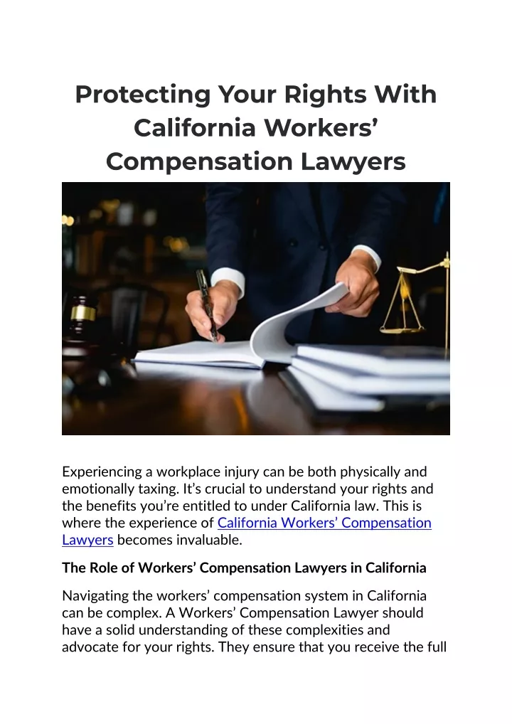 protecting your rights with california workers