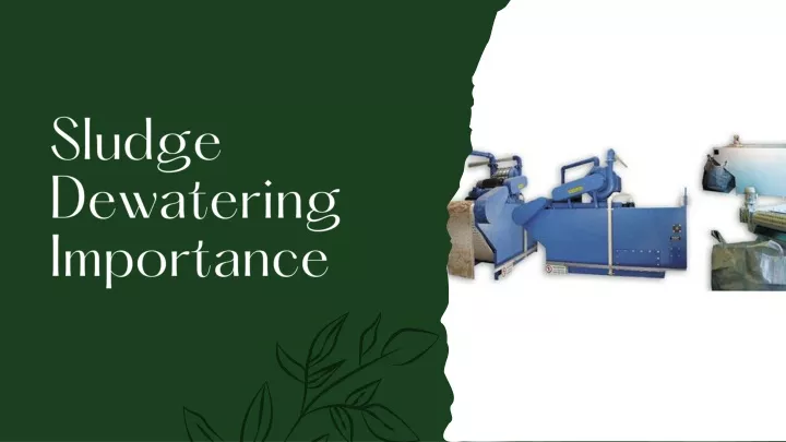 sludge dewatering importance