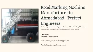Road Marking Machine Manufacturer in Ahmedabad, Best Road Marking Machine Manufa